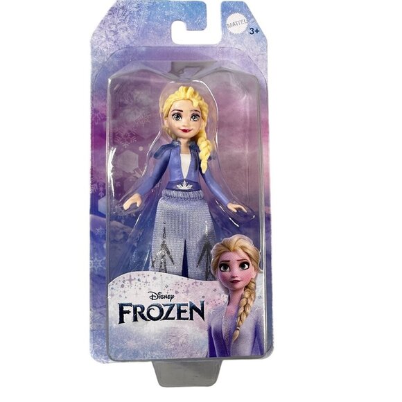 Disney Frozen ll Elsa Queen Doll Mattel Small Polly Pocket Toy - Picture 1 of 10